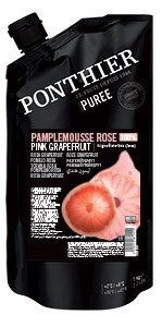 Purées de fruit réfrigérées 1kgPamplemousse Rose 100% ponthier