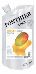 Coulis de fruit réfrigérés 1kg Mangue ponthier