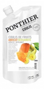 Coulis de fruit réfrigérés 1kg Abricot Bergamote ponthier