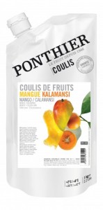 Coulis de fruit réfrigérés 1kg Mangue Kalamansi ponthier