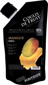 Chilled fruit coulis 250g Mango ponthier