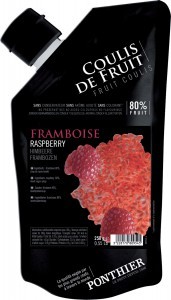 Chilled fruit coulis 250g Willamette Raspberry ponthier