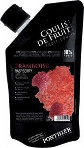 Coulis de fruit réfrigérés 250g Framboise Willamette ponthier