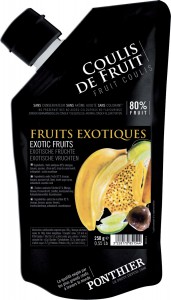 Chilled fruit coulis 250g Exotic Fruits ponthier
