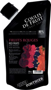 Coulis de fruit réfrigérés 250g Fruits Rouges ponthier