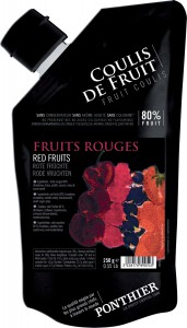 Coulis de fruta refrigerados 250g Frutos Rojos ponthier