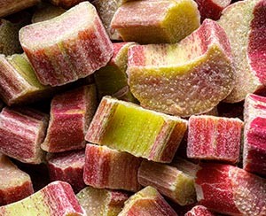 IQF Frozen fruit Red Rhubarb (Segments) ponthier