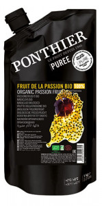 Purées de fruit réfrigérées 1kgFruit de la Passion Flavicarpa Bio 100% ponthier