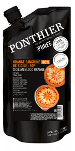 Chilled fruit purees 1kgPGI Sicilian Blood Orange 100% ponthier