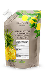 Purées de fruit réfrigérées 1kgAnanas Yuzu Cardamome ponthier