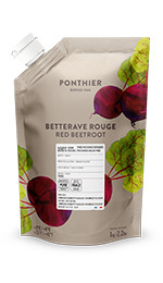 Purées de fruit réfrigérées 1kg Betterave Rouge 100% ponthier