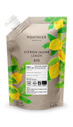 Purées de fruit réfrigérées 1kgCitron Jaune Bio 100% ponthier