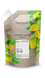 Purées de fruit réfrigérées 1kgCitron Jaune 100% ponthier