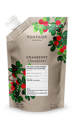 Purées de fruit réfrigérées 1kgCranberry ponthier