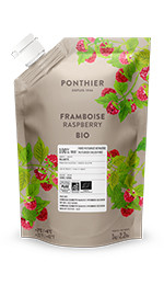 Purées de fruit réfrigérées 1kgFramboise Willamette Bio 100% ponthier