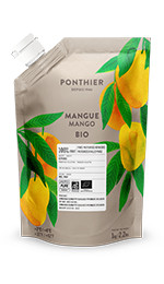 Purées de fruit réfrigérées 1kgMangue Alphonso Bio 100% ponthier