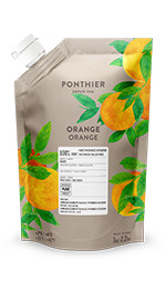 Purées de fruit réfrigérées 1kgOrange 100% ponthier