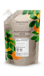 Purées de fruit réfrigérées 1kgPamplemousse Rose 100% ponthier