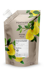 Purées de fruit réfrigérées 1kgPoire Williams ponthier
