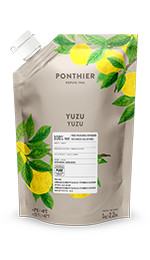 Purées de fruit réfrigérées 1kgYuzu 100% ponthier