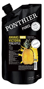 Chilled fruit purees 1kgVictoria Pineapple 100% ponthier