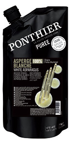 Purées de fruit réfrigérées 1kg Asperge Blanche 100% ponthier
