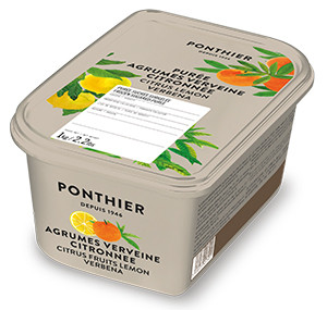 Purées de fruit surgelées 1kg Agrumes Verveine Citronnée ponthier