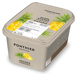 Purées de fruit surgelées 1kg Ananas Victoria 100% ponthier