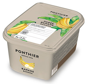 Purées de fruit surgelées 1kg Banane ponthier