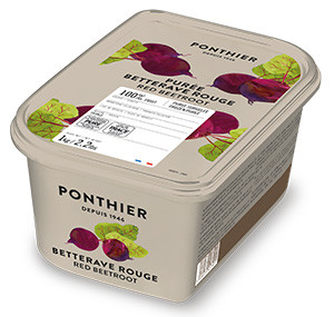 Purées de fruit surgelées 1kg Betterave Rouge 100% ponthier