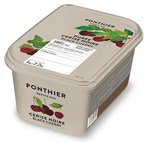 Purées de fruit surgelées 1kg Cerise Noire de Bâle 100% ponthier