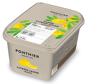 Purées de fruit surgelées 1kg Citron Jaune 100% ponthier