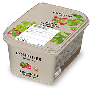 Purées de fruit surgelées 1kg Framboise ponthier