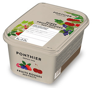 Purées de fruit surgelées 1kg Fruits Rouges ponthier