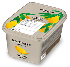 Purées de fruit surgelées 1kg Mangue Alphonso ponthier