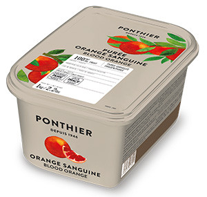 Purées de fruit surgelées 1kg Orange Sanguine de Sicile IGP 100% ponthier