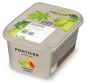 Purées de fruit surgelées 1kg Papaye ponthier