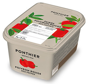 Purées de fruit surgelées 1kg Poivron Rouge 100% ponthier