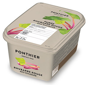 Purées de fruit surgelées 1kg Rhubarbe Rouge Frambosa ponthier