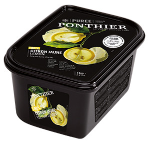 Frozen fruit purees 1kg Lemon 100% ponthier