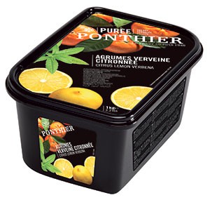 Frozen fruit purees 1kg Citrus Lemon Verbena ponthier