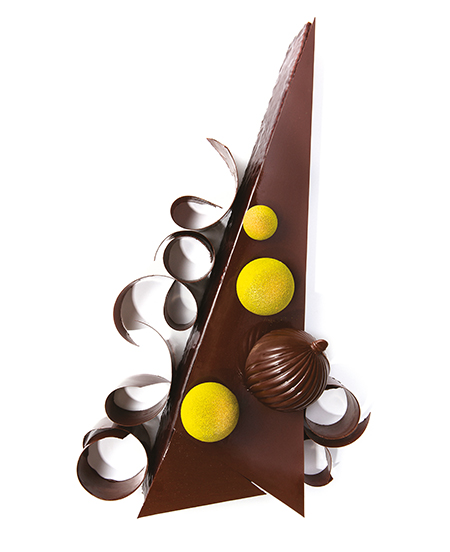 Ponthier - Bûche de Noël aux chocolats, mangue Alphonso