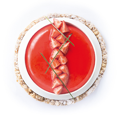 Ponthier - Süßspeise mit Erdbeeren Gariguette