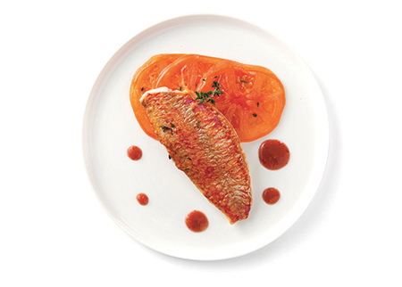 Ponthier - Fillet of red mullet meunière with violet fig