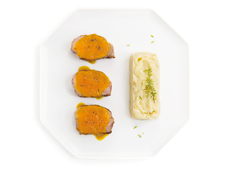 Ponthier - Filet mignon laqué au poivron jaune