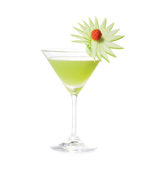 recette Ponthier Apple Martini Pomme verte  