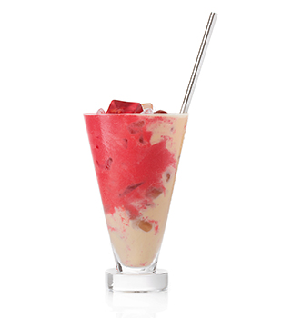 recette Ponthier Raspberry Latte Iced Coffee Himbeere  